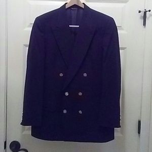 Mens double breasted navy jacket.